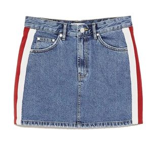 Denim mini skirt